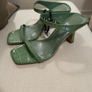 Zara mint green heeled sandal